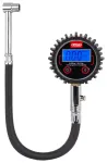 Digital Tire Pressure Gauge with Hose and Bleed Valve 17 bar AMIO-04465