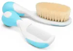 Chicco Blue Natural Hair Brush and Comb 1U
