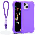 Safepop telefono dėklas su dirželiu iPhone 13 violetinis