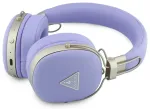 "Guess PU Grained Triangle Gold Metal Logo ENC" belaidės ausinės, violetinės