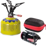 The lightest tourist stove for gas cartridges (valve or thread) SPARK 80gram 2.6kW