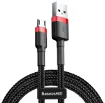 Baseus Cafule Micro USB Uzlādes kabelis 1.5A 2m / sarkans/melns
