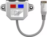 GOOBAY kabelio skirstytuvas (Y adapteris) RJ45 ki&scaron;tukas &ndash; 2x RJ45 lizdai Cat5 | 0.15m