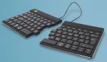 Klaviatūra R-GO Tools ergonominė R-Go Split Break klaviatūra su pertraukų programine įranga, QWERTZ (DE), Bluetooth, Black