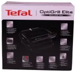 Elektrinis grilis Tefal Tefal Optigrill Elite GC7508, kontaktinis grilis (black, 2,000 watts)