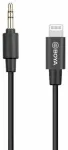 BOYA adapterio laidas BY-K1, 3,5 mm TRRS ki&scaron;tukas į Lightning ki&scaron;tuką (20 cm) Black EU