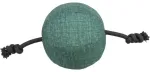 Dog toy : Trixie CityStyle ball with rope, fabric|rope, recycled, &oslash; 14 &times; 34 cm