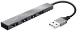 Trust 23786 Halyx USB 2.0 centrmezgls 480 Mbit/s, alumīnijs, 0.1 m