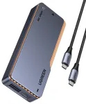 &bdquo;Ugreen D703 USB4 40Gb/s M.2 NVMe SSD&ldquo; dėklas su aktyviuoju au&scaron;inimu &ndash; pilkas