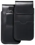 ROYAL &ndash; Odinis universalus dėklas su atvartu / juodas &ndash; XL dydis &ndash; IPHONE 11 / 12 / 13 / SAMSUNG S7 EDGE