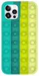 Mocco Bubble Case Aizmugurējais Antistresa Silikona Apvalks Priek&scaron; Apple iPhone 12 Pro Max Zaļ&scaron;