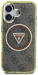 Guess IML 4G Glitter and Triangle Logo MagSafe Case Aizsargapvalks priek&scaron; Apple iPhone 16