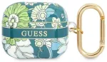 Guess GUA3HHFLN Aizsargapvalks priek&scaron; AirPods 3 Flower Strap Collection / zaļ&scaron;