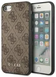 Guess GUHCI8G4GFBR Hardcase 4G Metal Gold Logo Aizsargapvalks priek&scaron; iPhone SE 2022 / 2020 / 7 / 8 / brūns