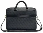 Guess PU 4G Stripe Metal Logo Computer Bag 16" Black