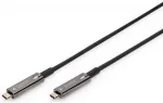 USB kabelis Digitus USB-C - USB-C 20 m Black (AK-330160-200-S)