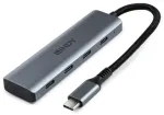 LINDY 4 portu USB 3.2 Gen 2 Type C &scaron;akotuvas