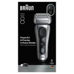 Elektrinis skustuvas Braun 8617s Series 8 su 4+1 skutimosi galvutėmis Silver