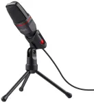 Trust 23791 GXT 212 Datora mikrofons 1,8 m / melns, sarkans