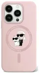 Karl Lagerfeld KLHMP15XSCMKCRHP iPhone 15 Pro Max 6.7" rožinis|pink dėklas Silicone Karl & Choupette Ring MagSafe