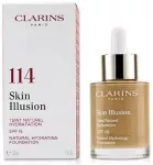 Clarins Skin Illusion Natural Hydrating Foundation Spf15 114 Cappuccino 30ml