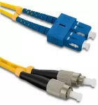 Qoltec Patchcord fiber optic SC/UPC - FC/UPC | Singlemode | 9/125 | G652D | Duplex | 5m
