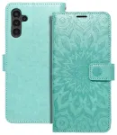 MEZZO mandala knyginio tipo telefono dėklas Samsung Galaxy A13 5G (A136) | A04s (A047) žalias