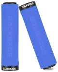 Rockbros BT1001BLBK sponge bicycle handlebar grips - blue and black