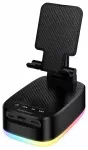 Borofone Portable Bluetooth Speaker BR200 Marea 3 in 1 with holder and 1500mAh power bank black
