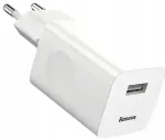 Baseus Charging kelioninis įkroviklis | Quick Charge 3.0 | USB-A | baltas