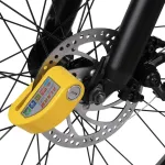 Riff LOCK07 Universāla trauksmes disku bremžu slēdzene Velosipēdiem/Elektroskūteriem/Trīsriteņiem/Ratiņiem Yellow