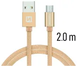 Swissten Textile Quick Charge Universāls Micro USB Datu un Uzlādes Kabelis 2m