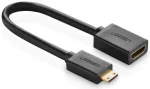 UGREEN 20137 HDMI kabelis Mini-HDMI / melni-zelts