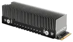 AXAGON CLR-M2XT passive - M.2 SSD, 80mm SSD, ALU body, silicone thermal pads, height 20mm