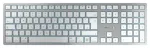 CHERRY KW 9100 SLIM FOR MAC belaidė klaviatūra QWERTZ DE sidabrinė