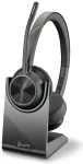 Poly Voyager 4320 77Z00AA Bluetooth stereo ausinės Microsoft Teams su mikrofonu, BT700 USB-A adapteriu ir įkrovimo stovu juodos