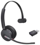 Ausinės Yealink Yealink WH64 Hybrid Mono Teams Belaidės galvos juostos biuro/telefonų centro laisvų rankų įrangos rinkinys Micro-USB Bluetooth Black