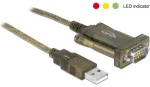 DELOCK Adapteris USB 2.0 Typ-A > 1 x Seriālais DB9 RS-232