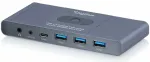 KVM HDMI 2x1 perjungiklis | UHD 4K@60Hz | 3x USB-A 3.1 Gen1 | 1x USB-C USB 3.1 Gen1 | Audio | Core Line