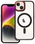 Color Edge Mag telefono dėklas su MagSafe palaikymu iPhone 14 juodas auksinis