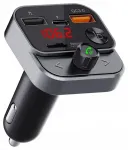 ART transmiter FM bluetooth 5.0 + USB A QC3.0 + Typ C (total 30W) FM-84B black