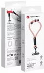 FORCELL F-DESIGN R10X40 wrist phone lanyard with adjustable length (max 20cm in the loop) pink white