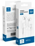 Wire earphones USB C (DAC) Blue Star PA-M15C-R 1,2 m white