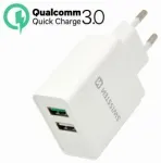 Swissten Premium Tīkla Lādētājs Qualcomm 3.0 Quick Charge + Smart IC ar 2x USB 30W