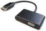 RoGer DisplayPort uz HDMI + VGA Adapteris v1.4 / 4K@30Hz