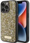 Guess Rhinestone Metal Logo Case Aizsargapvalks Priek&scaron; Apple iPhone 15 Pro