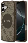 Case Guess 4G Circle Classic Logo MagSafe Aizsargapvalks priek&scaron; iPhone 17 / brūns