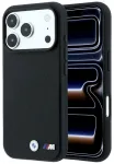 BMW M Tire Track Metal Logo MagSafe Case Aizsargapvalks priek&scaron; iPhone 18 Pro / 17 Pro / melns