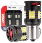 LED BUBLS CANBUS PRO series 1156 BA15S P21W R10W R5W 24x3020 SMD FAN White 12V/24V AMIO-03721