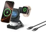Baseus PicoGo AF21 3-in-1 belaidis įkroviklis | Qi 2.2 | Suderinama su MagSafe | 35W | juodas